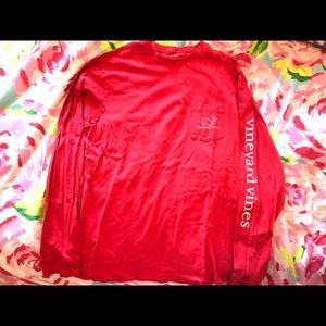 Men’s long sleeve vineyard vines whale tee